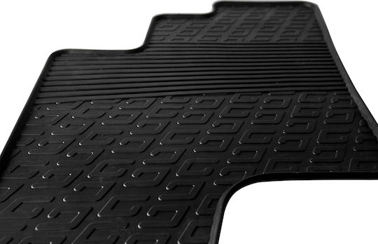 Gledring Set of Front and Rear Mats 3pcs for Peugeot Boxer Toyota Proace Citroen Jumpy Black