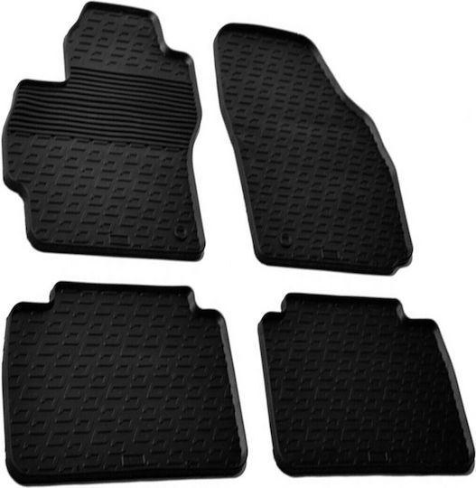 Lampa Set of Front and Rear Mats 4pcs Tray Type for Mazda 5 2010 Black