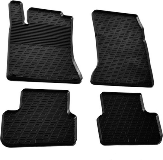 Lampa Set of Front and Rear Mats 4pcs Tray Type for Mercedes-Benz CLA Class Black