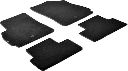 Lampa Satz Vorder- und Hintermatten 4Stück aus Teppichboden für Chevrolet Orlando 2015+ Schwarz