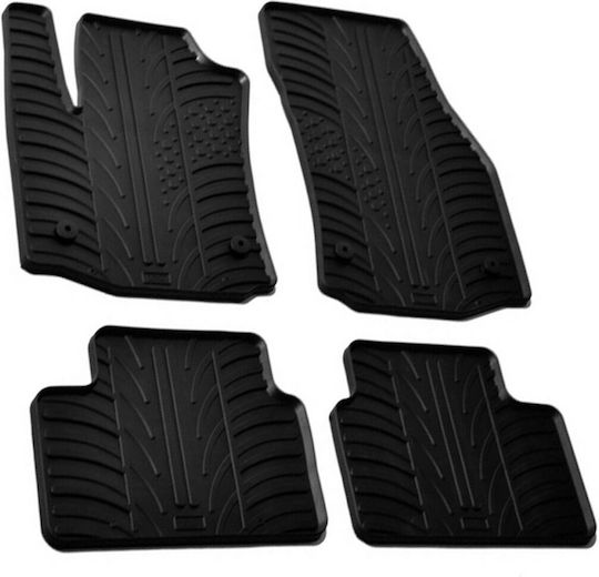 Lampa Set of Front and Rear Mats 4pcs Tray Type for Opel Meriva 2010-2017 Black