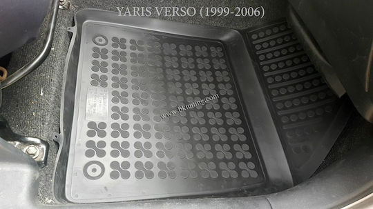 Rezaw Plast Set of Front and Rear Mats 3pcs Tray Type for Toyota Verso / Yaris 2014 Black