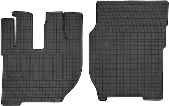 Frogum Front Mats 2pcs from Rubber for Volvo FH Black