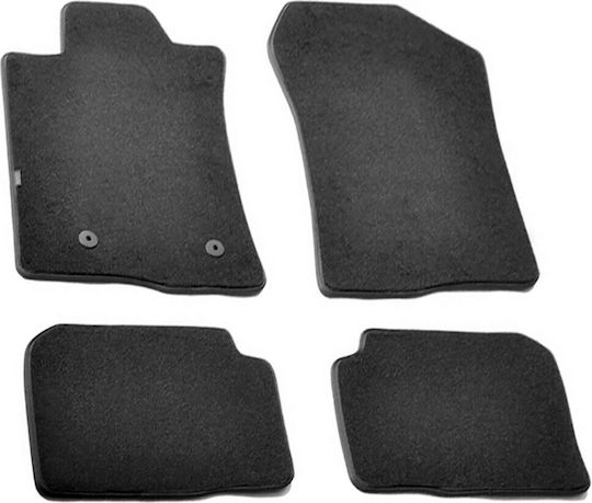 Lampa Set of Front and Rear Mats 4pcs for Toyota Corolla Verso 2009+ Black