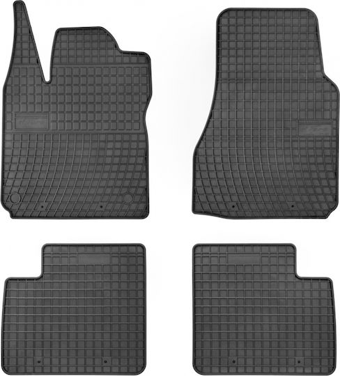 Frogum Set of Front and Rear Mats 4pcs for Renault Twingo 2007-2014 Black
