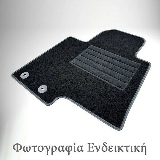 Cik Set of Front and Rear Mats 4pcs for BMW X4 2014-2018 Black