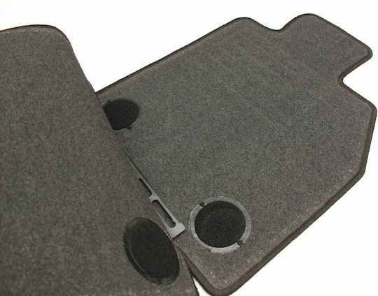 Petex Μπροστινά Πατάκια 2τμχ για Porsche Boxster 2005-2013 Μαύρα