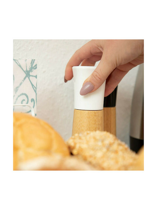 Relaxdays Manual Wooden Spice Mill Set 17cm Beige 2pcs
