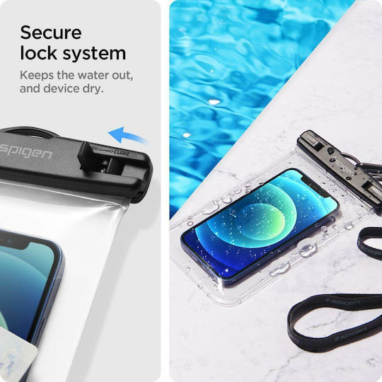Spigen A601 Wasserdichtes Gehäuse Bis 6.9 Zoll Transparente AMP03098