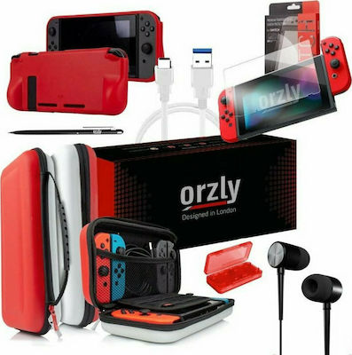 Orzly Essential Pack Bausatz für Schalter in Rot Farbe
