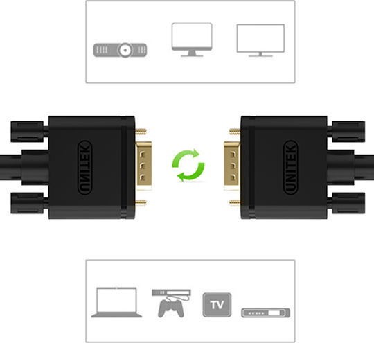 Unitek Cable VGA male - VGA male 2m (Y-C503G)