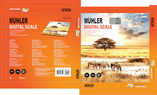 Muhler Ψηφιακή Ζυγαριά 150kg Safari MSC-3077