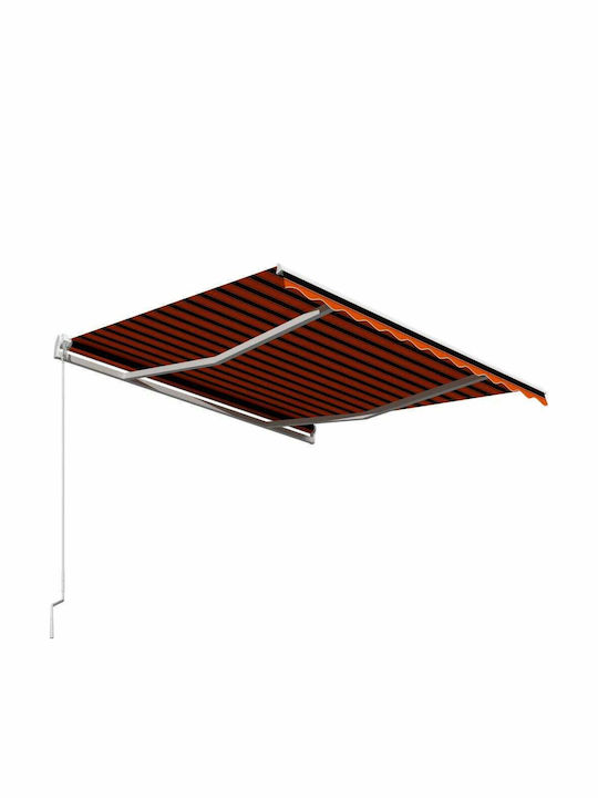 vidaXL Τέντα Βεράντας Καφέ 3.5x2.5m