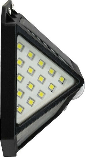 GloboStar Wall Mounted Solar Light 10W 1000lm Cold White 6000K with Motion Sensor and Photocell IP65