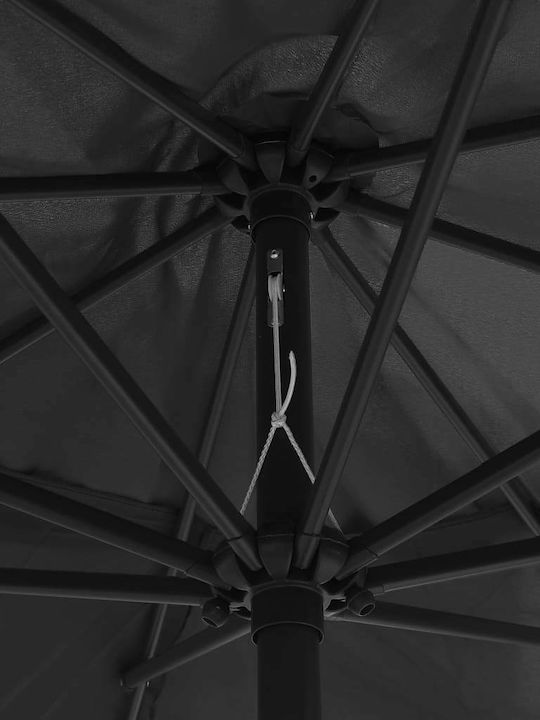 Round Metal Grey Parasol Φ3.9xH2.47m