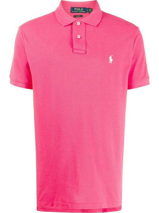 Ralph Lauren Herren Shirt Kurzarm Polo Fuchsie