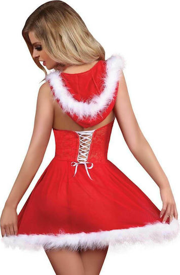 Livia Corsetti Babydoll Snowflake Sexy Στολή Χριστουγεννιάτικη