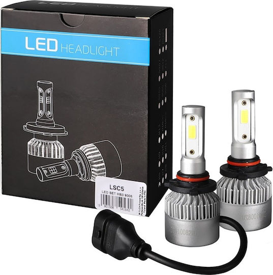 M-Tech Lămpi Autoturismului Epistar 1021 C6 HB3 LED 6500K Alb rece 9-32V 80W 2buc