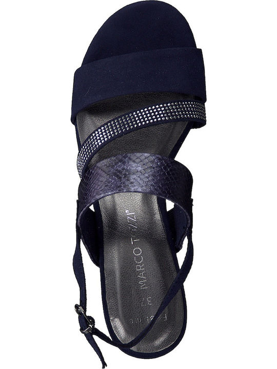 Suede Πέδιλα Navy Μπλε
