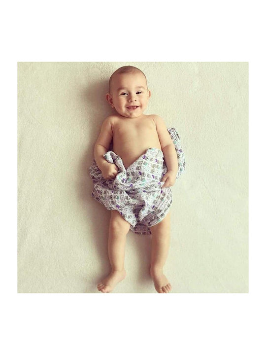Babyono Muslin Swaddle Wraps Pink 70x70cm. 3pcs