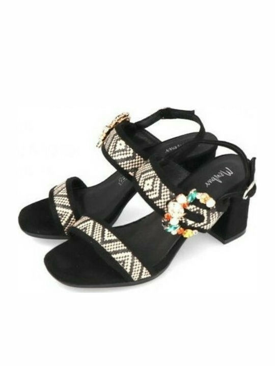 Menbur Platform Women's Sandals Black