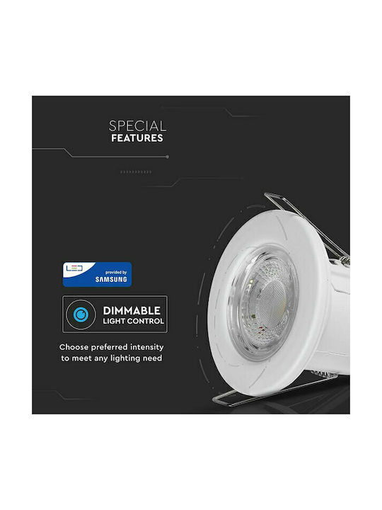 V-TAC Waterproof Outdoor Ceiling Spot with Integrated LED 5W in White Color 8177