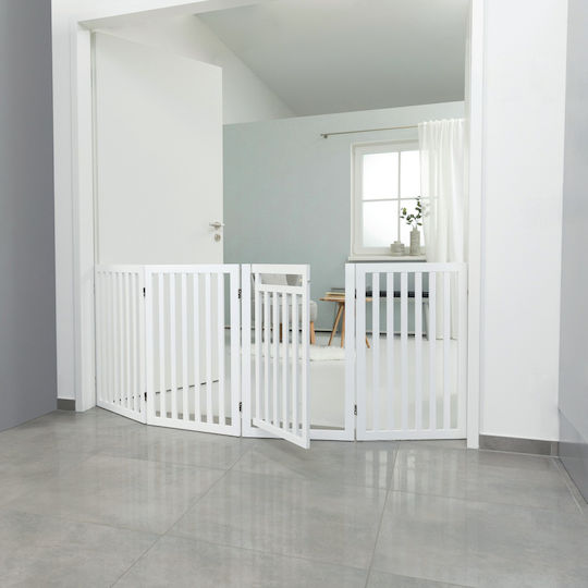 Trixie Divider Dog with Door 60x160x81cm in White Color 60 x 60 x 81cm