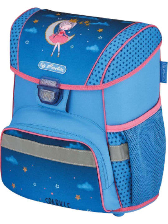 Herlitz Loop Plus Mond Dame Set Schulranzen Rucksack Grundschule, Grundschule in Blau Farbe 16Es