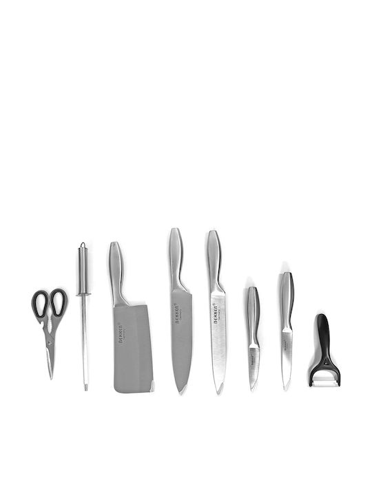 Bekker Knife Set With Stand of Stainless Steel 8pcs