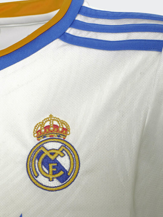 Real Madrid 21/22 Home Tricou Echipament Sportiv de Fotbal Copii
