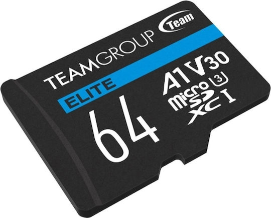 TeamGroup Elite A1 microSDXC 64GB U3 V30 A1 UHS-I 90MB/s With Adapter