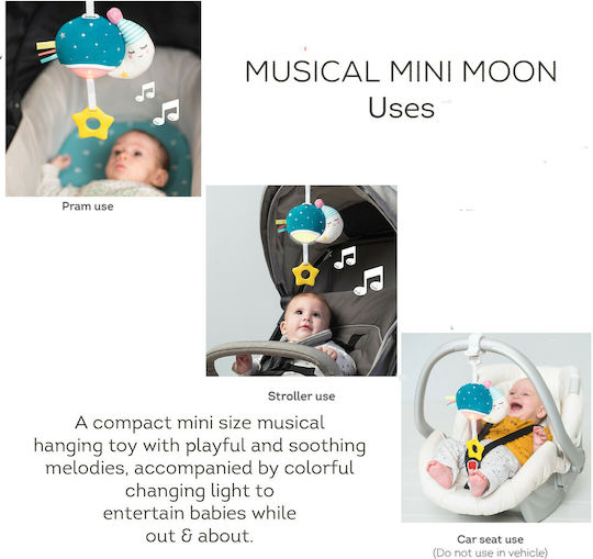 Taf Toys Pendant Toy for Car with Music and Teether Mini Moon 12585