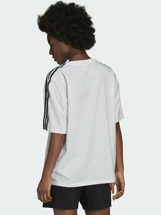 Adidas Adicolor Classics Oversized Γυναικείο T-shirt Λευκό