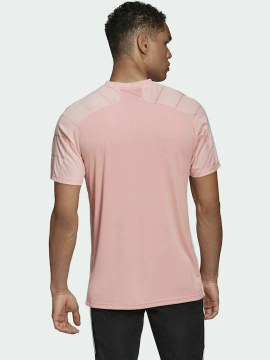 Adidas Campeon 21 Herren Sport T-Shirt Kurzarm Glow Pink