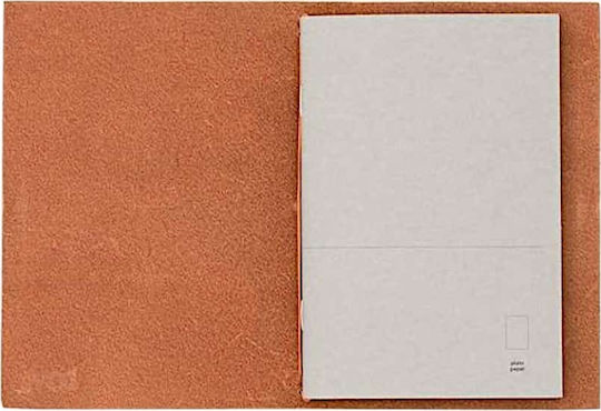 Paper Republic Notebook with Blank Pages and Elastic Brown