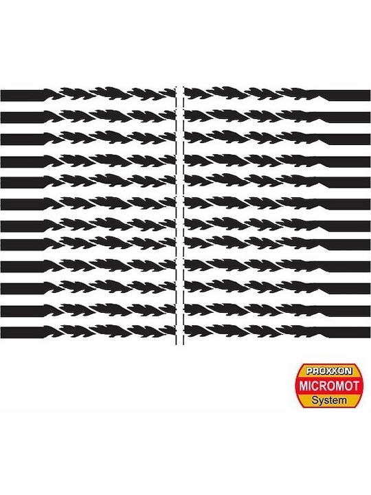 Proxxon Jig Saw Blade for Wood 130mm Spiral 12pcs 28747
