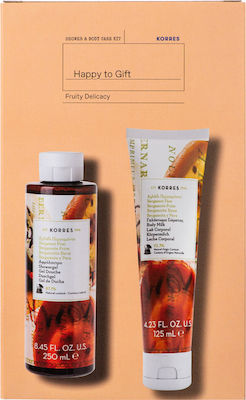 Korres The Bergamot Pear Essence Skin Care Set for Moisturizing & Cleaning Body Cleaning with Bubble Bath & Body Cream