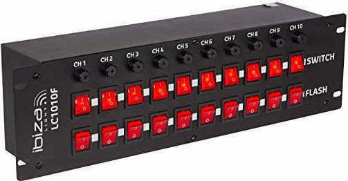 Ibiza Sound LC-1010F DMX Switch για Κονσόλα Φωτισμού με Τοποθέτηση Rack