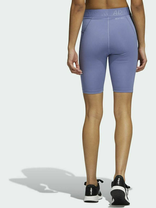 Adidas Techfit HEAT.RDY Ausbildung Frauen Fahrrad Leggings Hochgeschnitten Lila