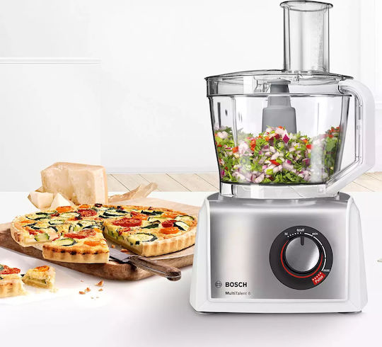 Bosch Πολυμίξερ 1250W με Κάδο 3.9lt και Κανάτα Μπλέντερ Λευκό