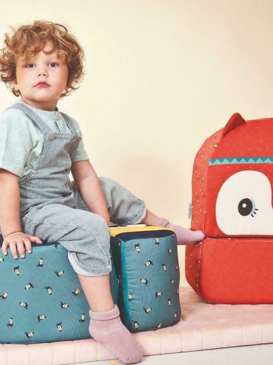Beanbag Pablo with Armrests Blue 50x40x22cm
