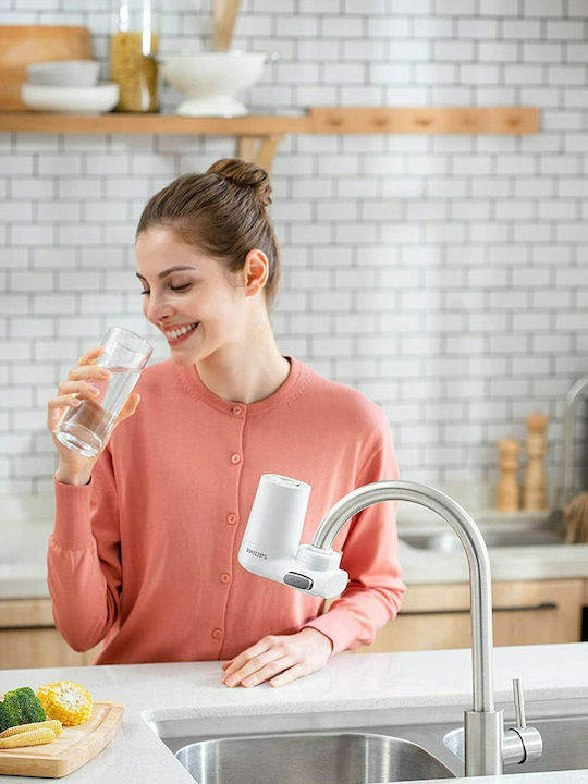 Philips Ersatz-Wasserfilter für Wasserhahn aus Aktivkohle X-guard 0.1 μm (Mikrometer)