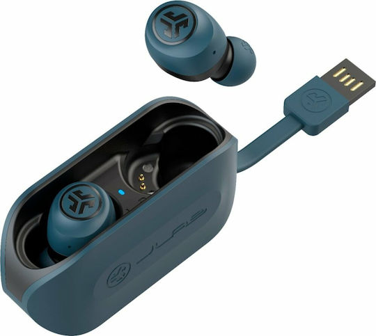 Jlab GO Air In-ear Bluetooth Handsfree Ακουστικά με Αντοχή στον Ιδρώτα και Θήκη Φόρτισης Μπλε