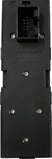 NTY Car Window Switch for Seat Leon / Toledo Volkswagen Bora / Golf / Passat 9pin Black
