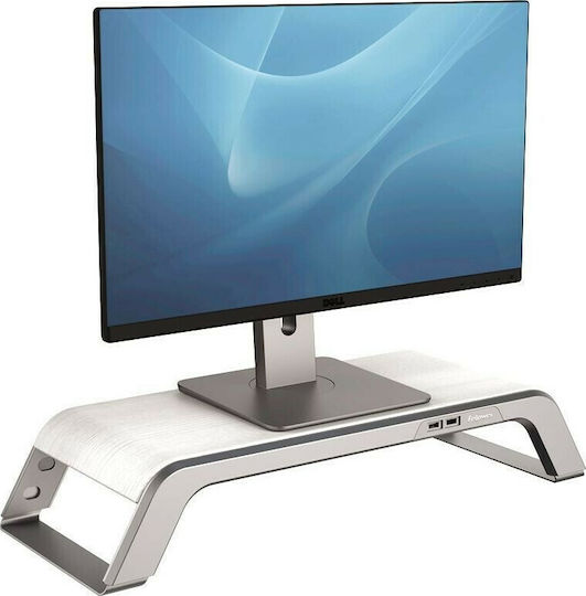 Fellowes Hana Tabletop Suport Monitor Albă