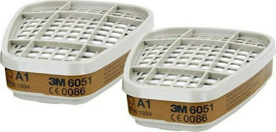 3M Mask Half Face with Filter 6059 & pre Filter 5911 P1 6200 Gray