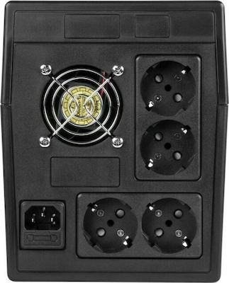 Rebel Micropower 2000 UPS Off-Line 2000VA 1200W with 5 Power Plugs