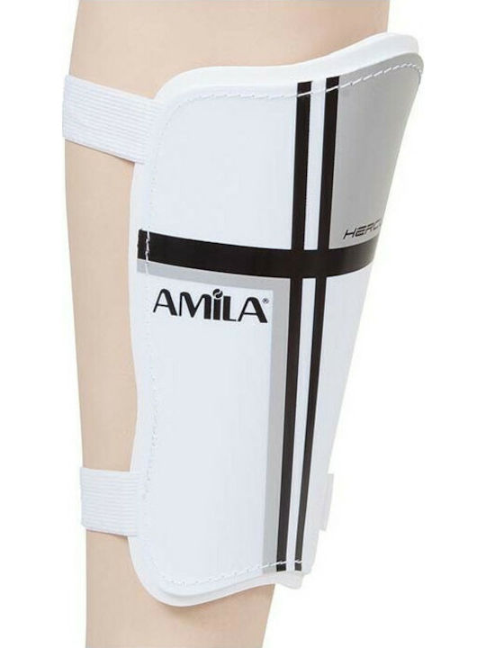 AMILA 83176 Protecții tibie fotbal Adulți Albe Mediu