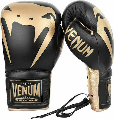 Venum Giant 2.0 Pro Leather Boxing Competition Gloves Black