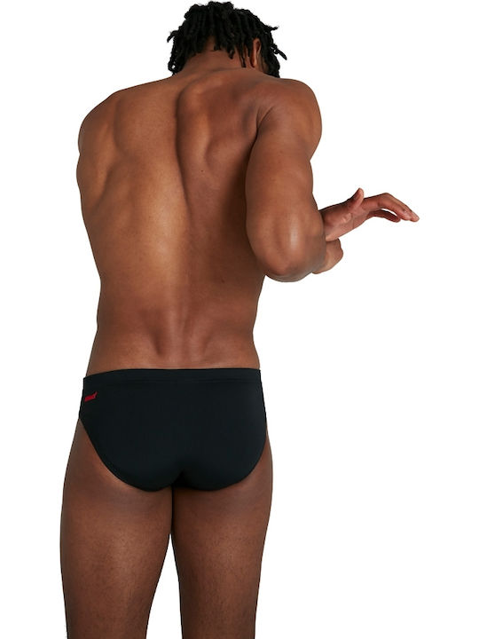 Speedo Tech Placement 7cm Ανδρικό Μαγιό Slip Μαύρο